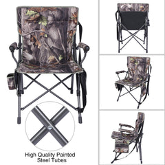Redcamp chair with padding offers extra cushion for longer sits and reduced fatigue