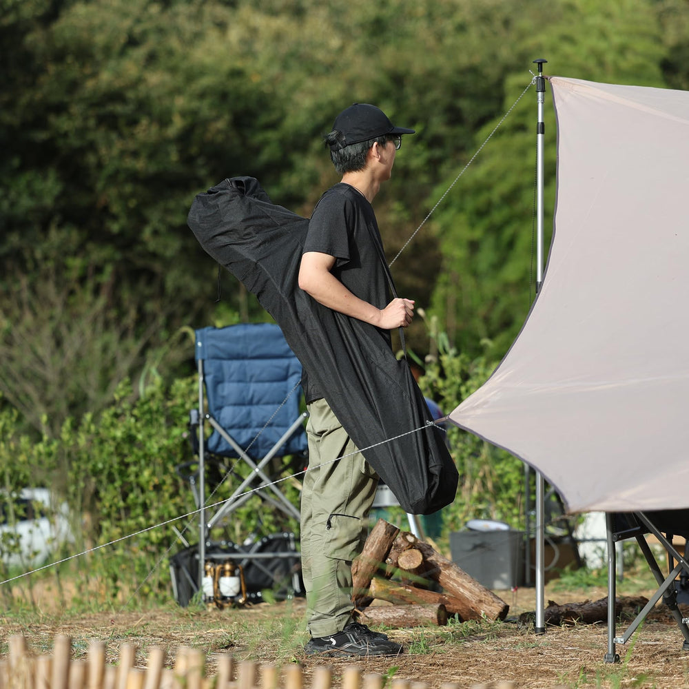 REDCAMP foldable tall chair compact for easy storage and transport