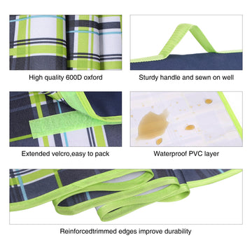 REDCAMP blanket with built-in carry handle for easy transport