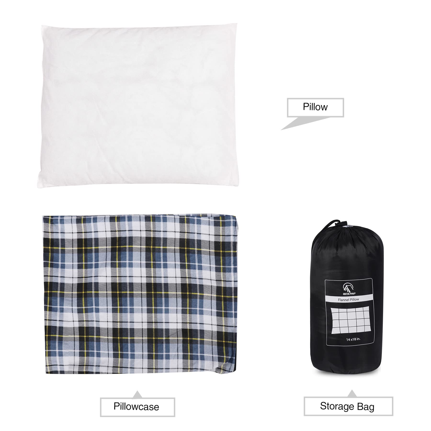 REDCAMP pillow slip removable cover enables easy washing and air drying