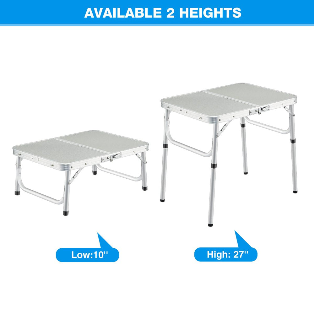 REDCAMP table with aluminum construction for easy carry