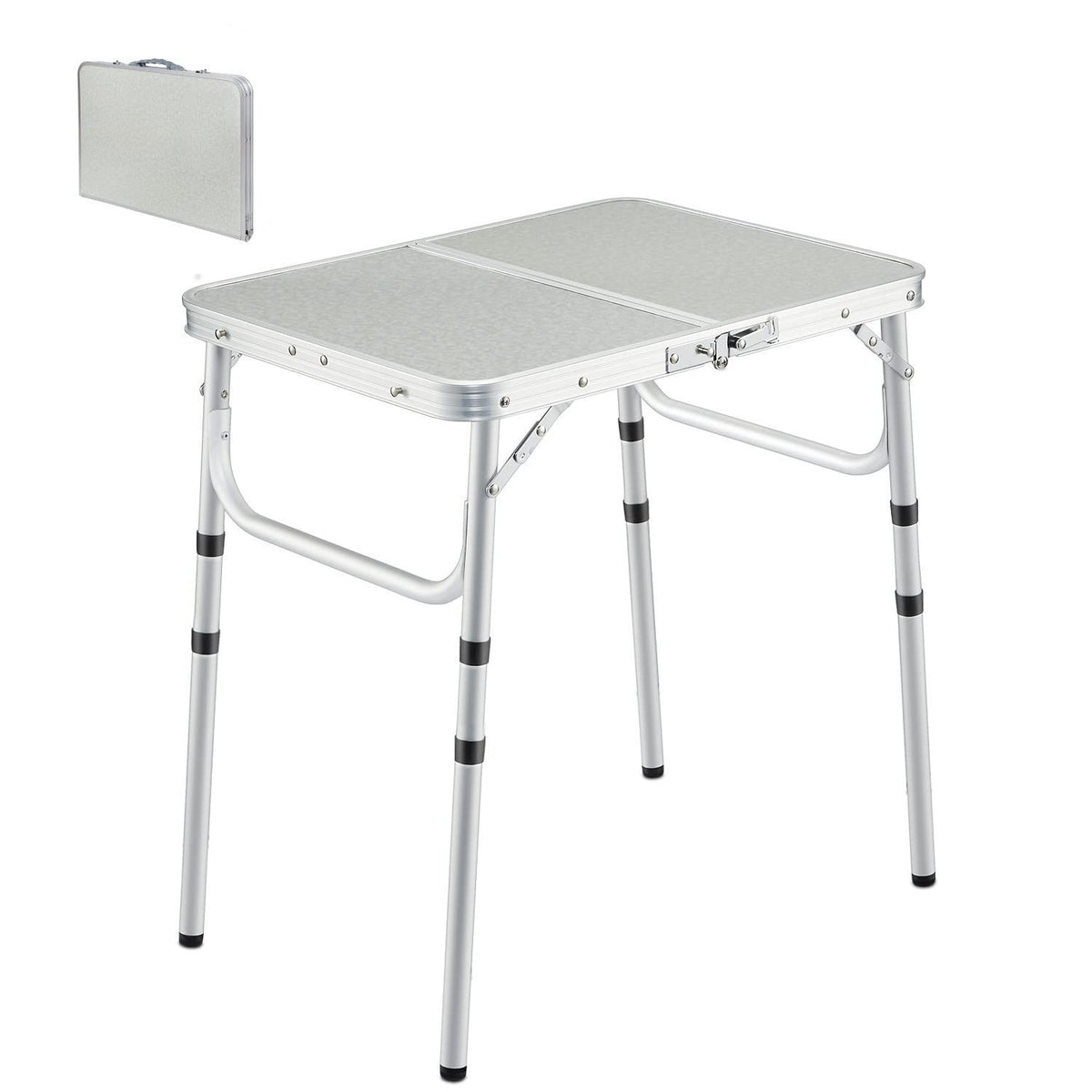 REDCAMP small folding table setup provides a sturdy outdoor surface for quick meals.