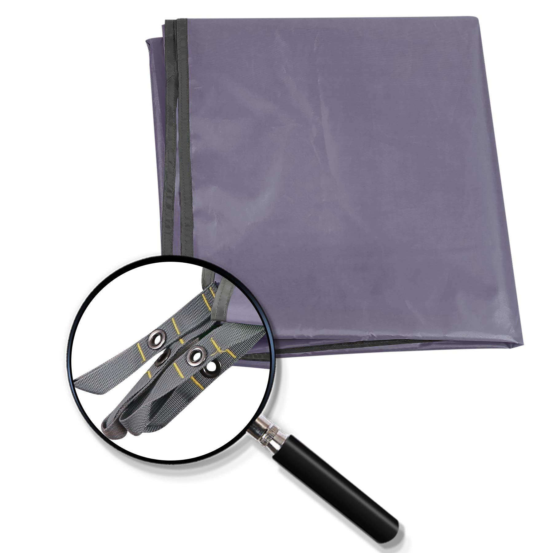 RedCAMP tarp ground-cover for moisture protection on damp ground.