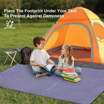 RedCAMP tarp packs compactly into a carry pouch for travel.
