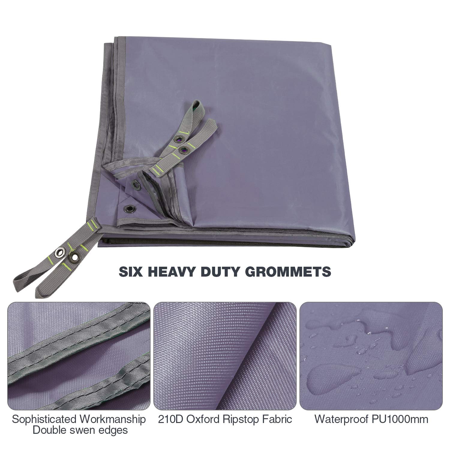 Redcamp tarp lightweight 510g stays with you for versatile outdoor protection.