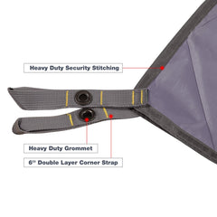 RedCAMP tarp as picnic mat for clean, dry dining outdoors.