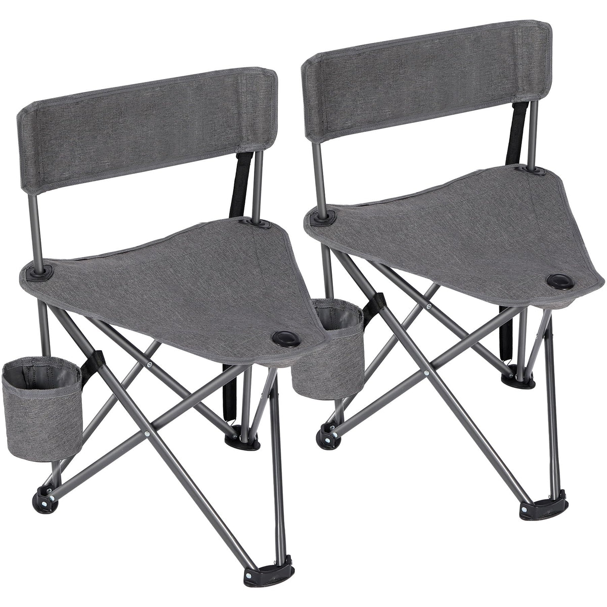 REDCAMP tripod chair backrest angled for comfortable outdoor seating.