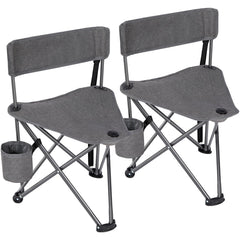 REDCAMP tripod chair backrest angled for comfortable outdoor seating.