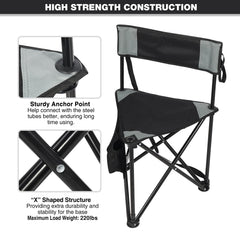 REDCAMP tripod chair folded compact for easy transport and storage