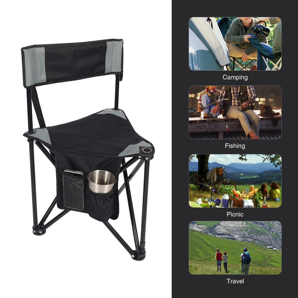 REDCAMP tripod chair padded shoulder strap for easy carrying