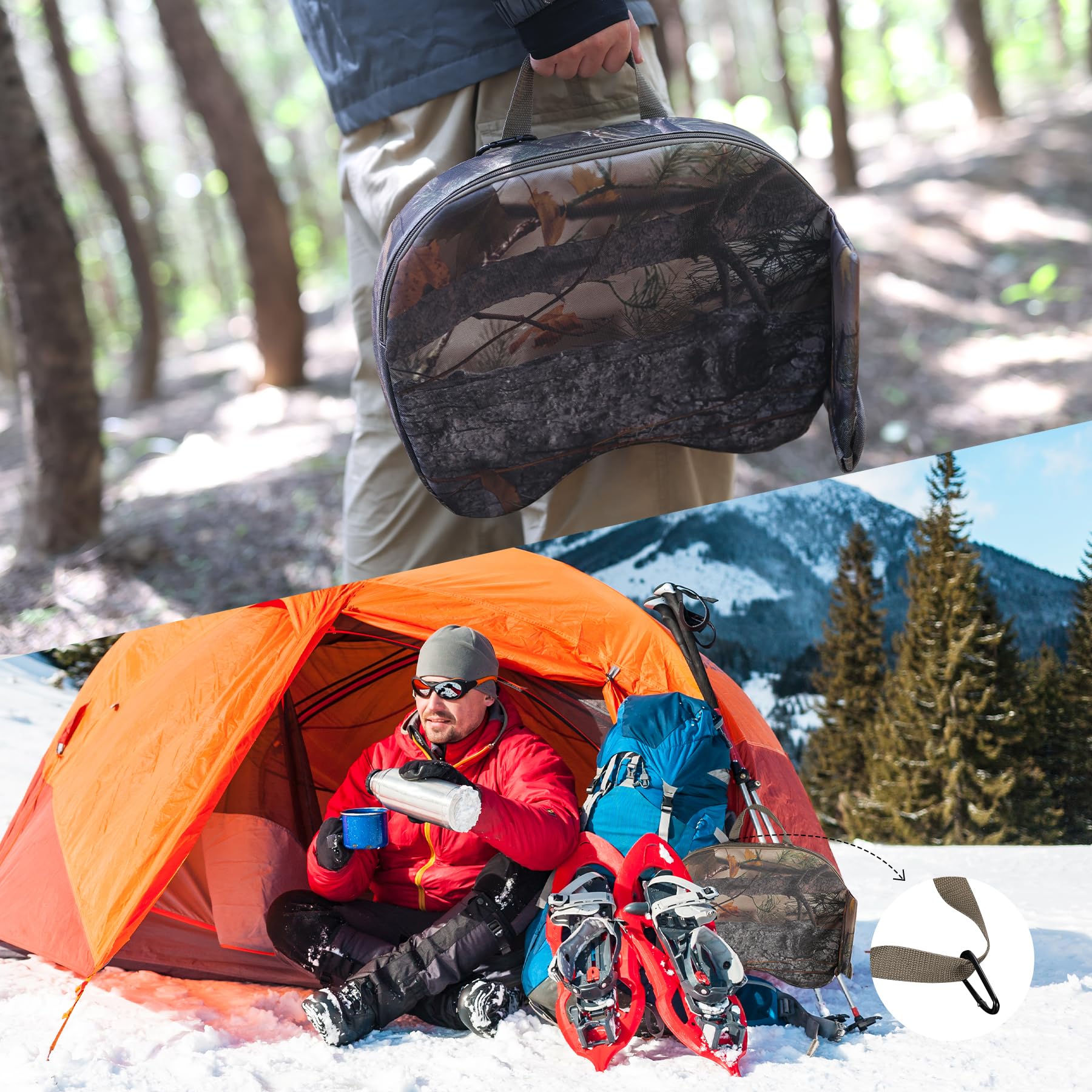 REDCAMP versatile seat pad suits hunting, hiking, camping in any season