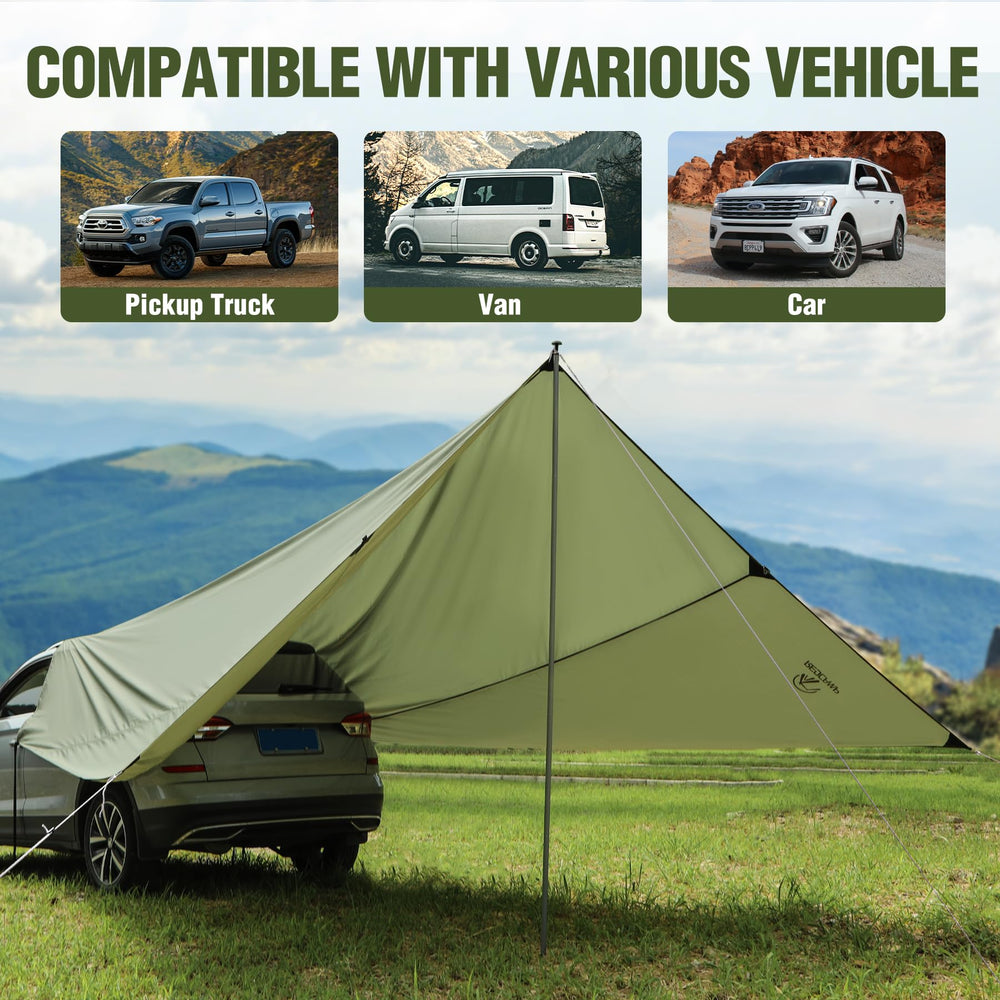 REDCAMP PU2000 waterproof rating helps keep gear dry in showers.