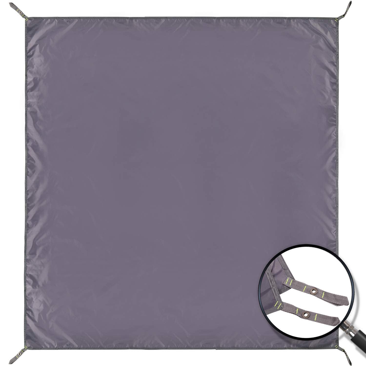 REDCAMP waterproof tarp provides full-coverage shelter for outdoor setups