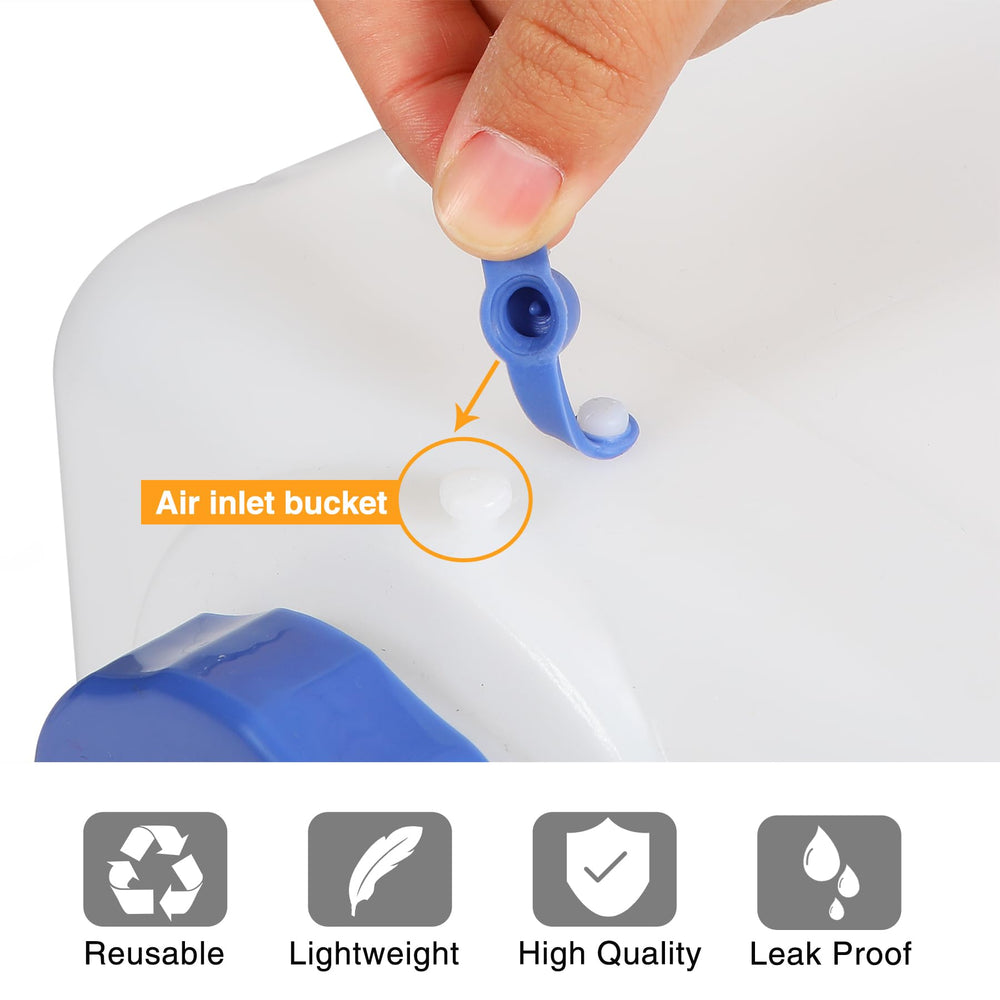 REDCAMP wide-mouth opening for fast filling and cleaning