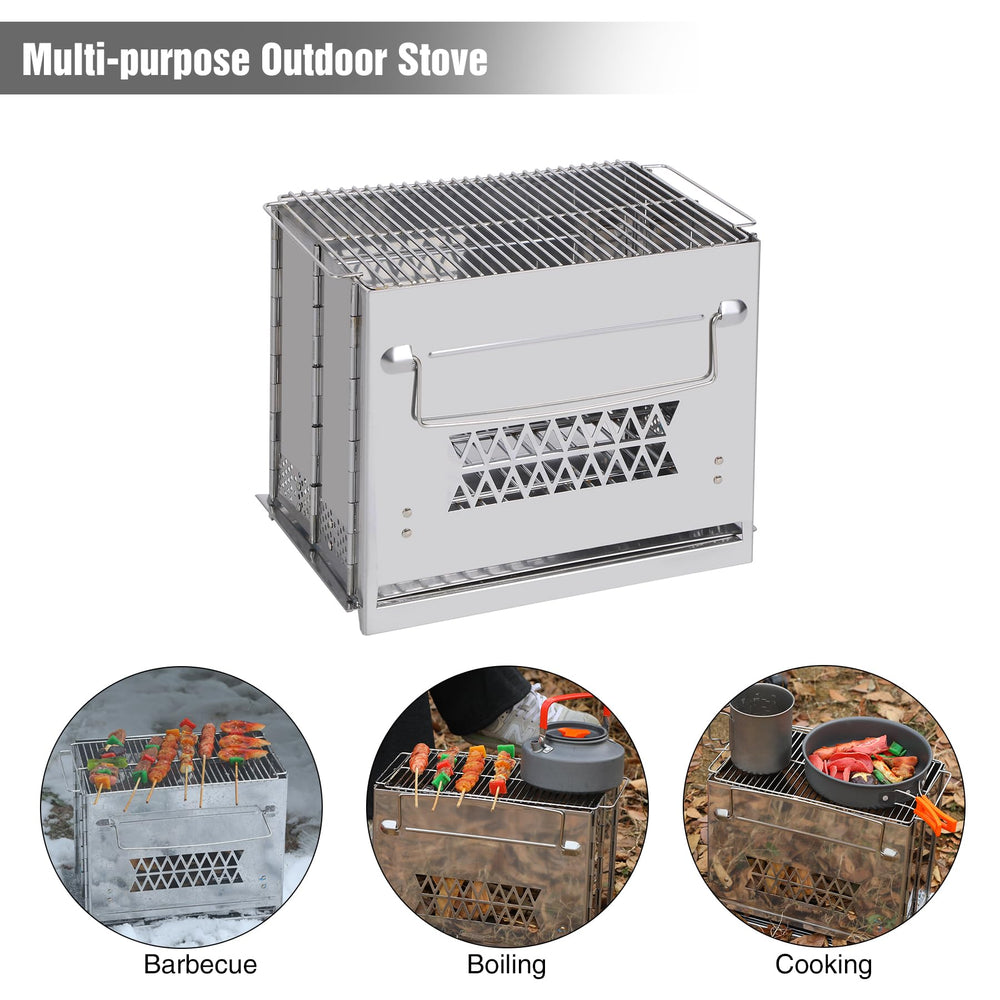 REDCAMP versatile fuel options for camping cooking scenarios