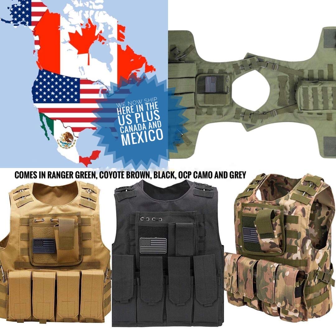 Redemption Tactical MOLLE webbing lets you reconfigure pouches quickly.