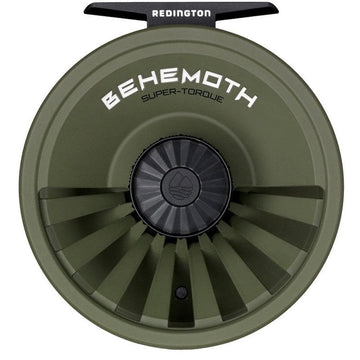 Redington Behemoth 5/6 reel ergonomic twin-handle grip for comfortable retrieves.