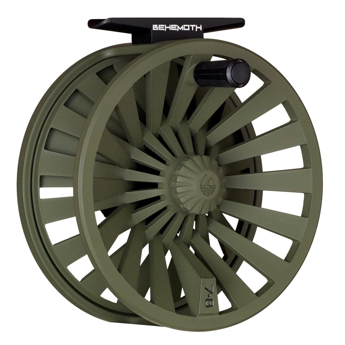 Redington Behemoth reel showcasing carbon fiber drag for strong stopping power.