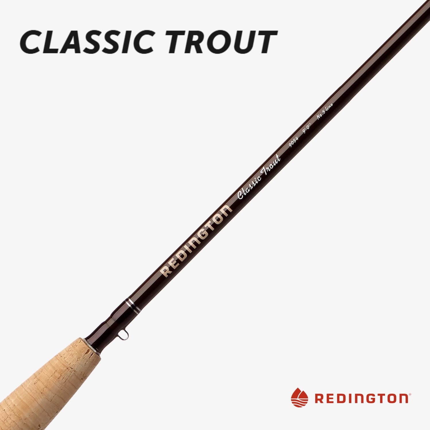 Redington Classic Trout four-piece setup with alignment dots for quick assembly