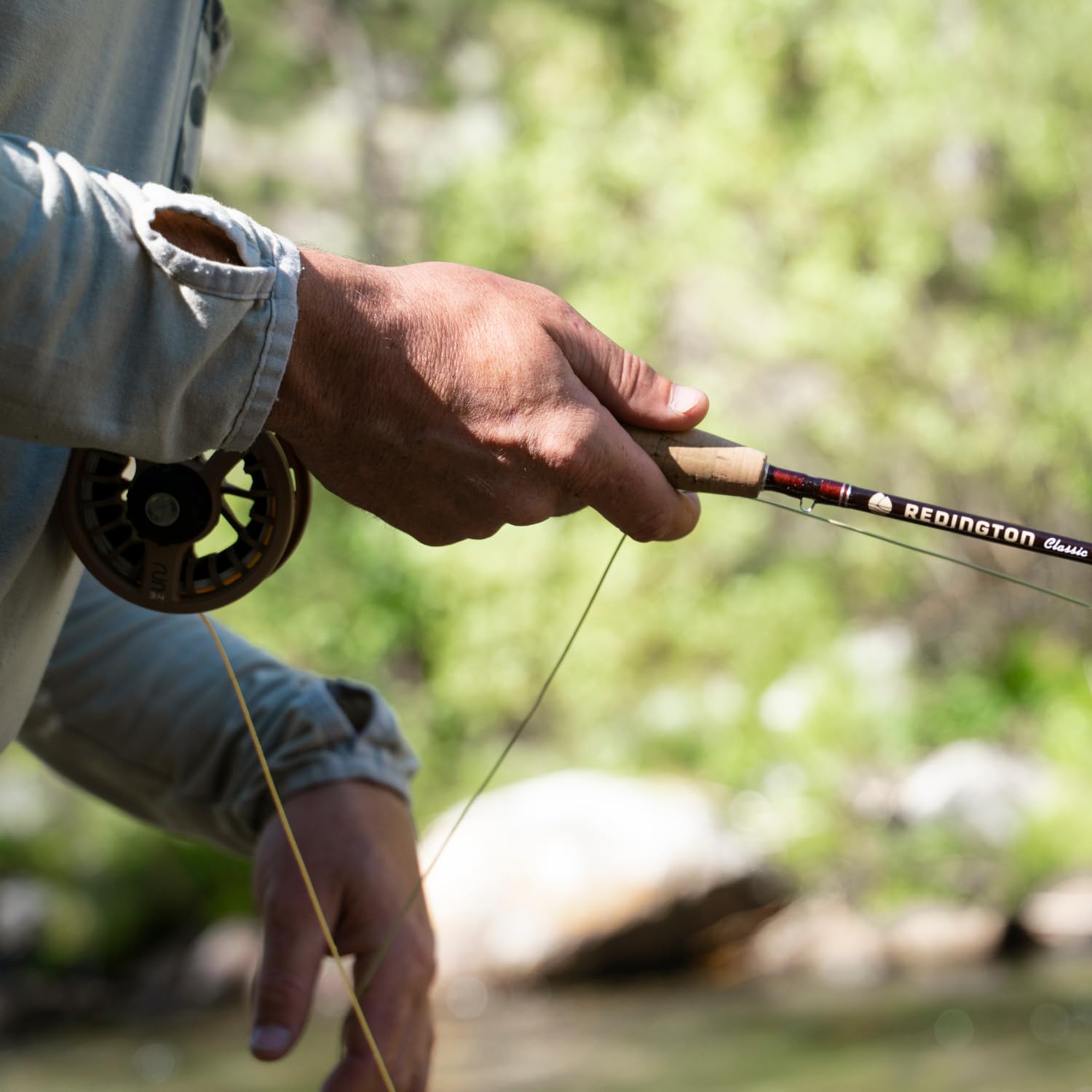 Lightweight Redington Classic Trout rod reduces fatigue during long days on water