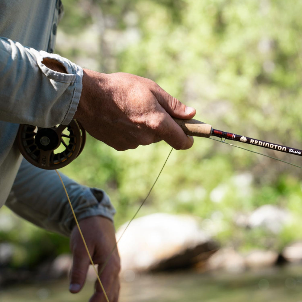 Lightweight Redington Classic Trout rod reduces fatigue during long days on water