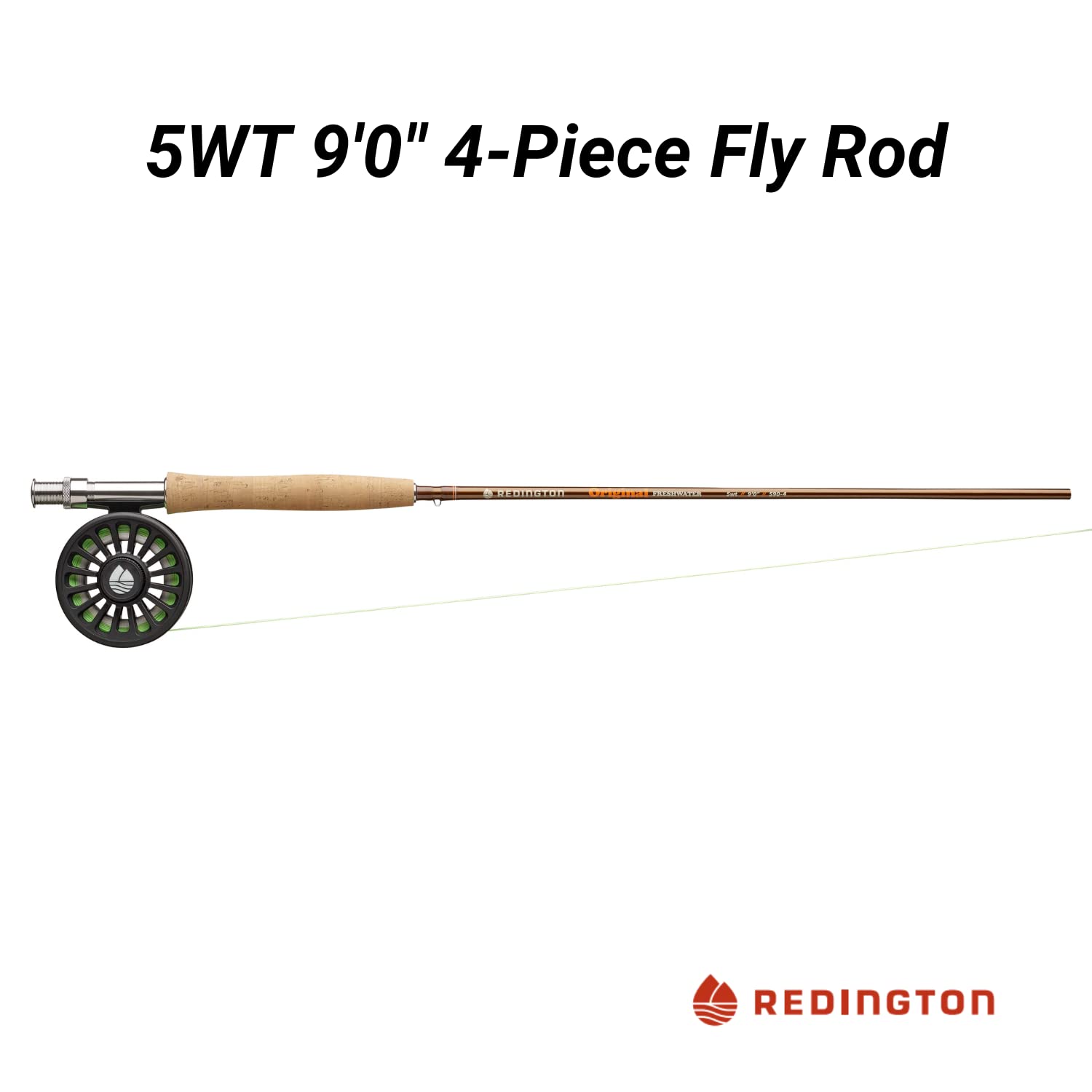 Redington Crosswater reel detail highlighting durable anodized frame and carbon drag.