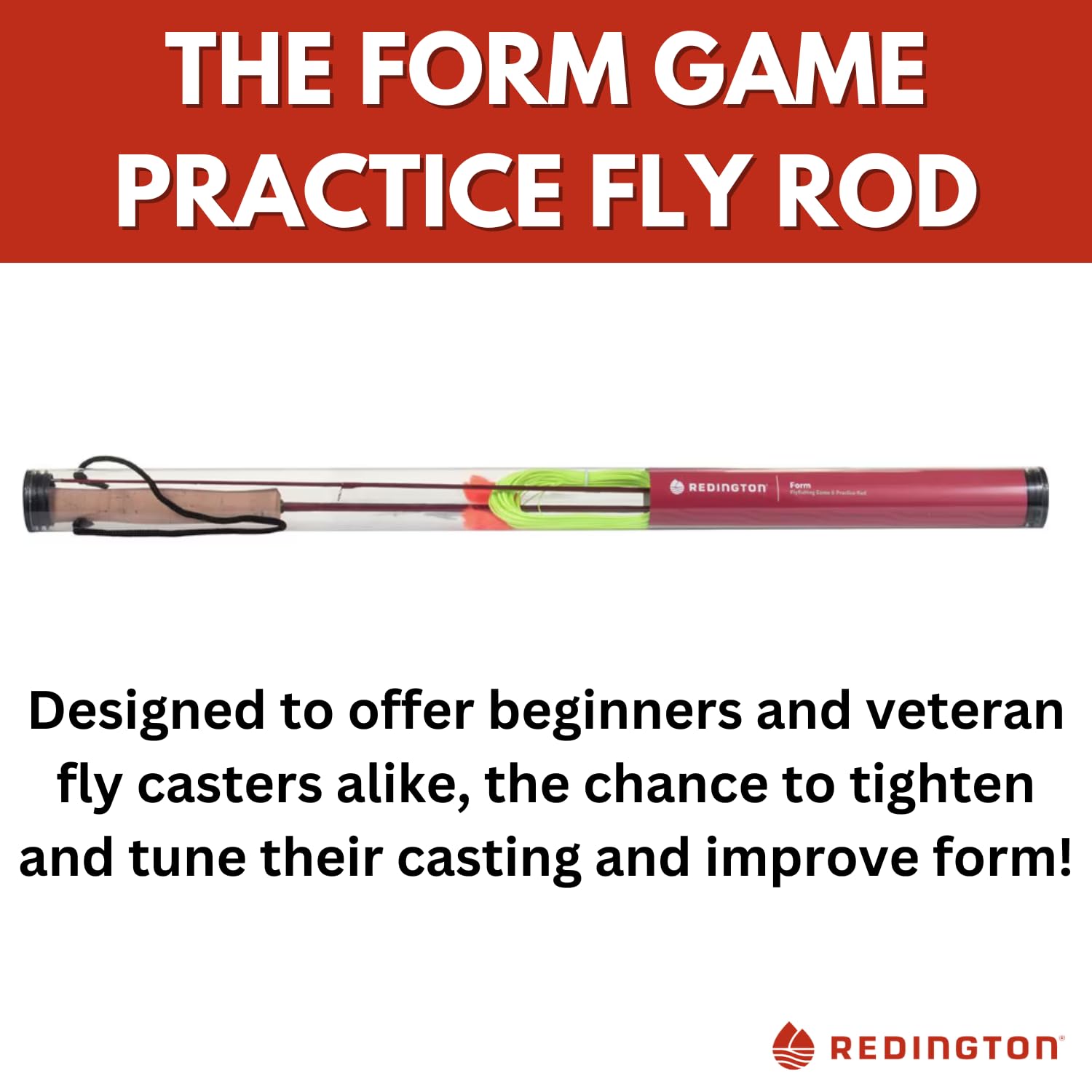 Redington Form Game Rod collapsible for easy packing and on-the-road casting practice.