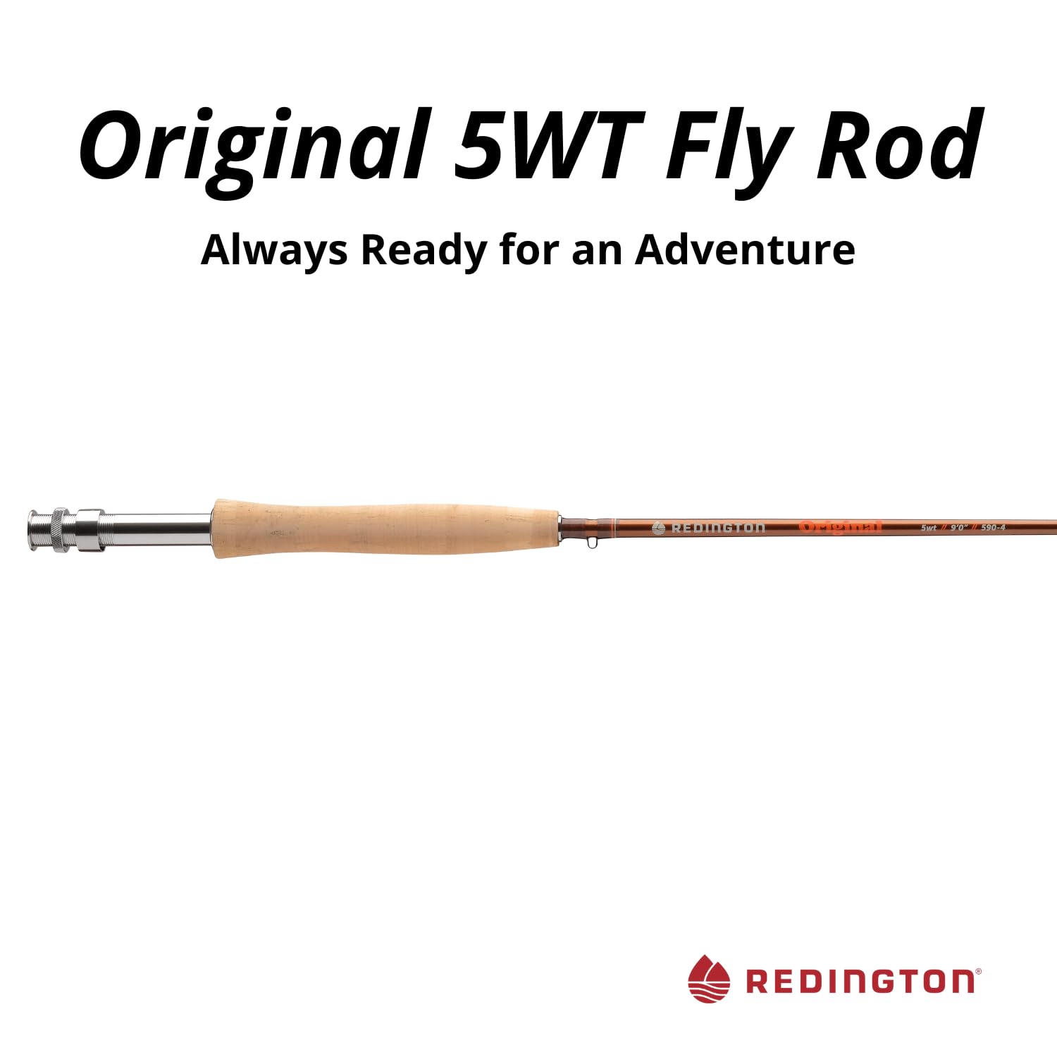 Close-up of handle and reel seat on Redington Original Fly Rod 5wt