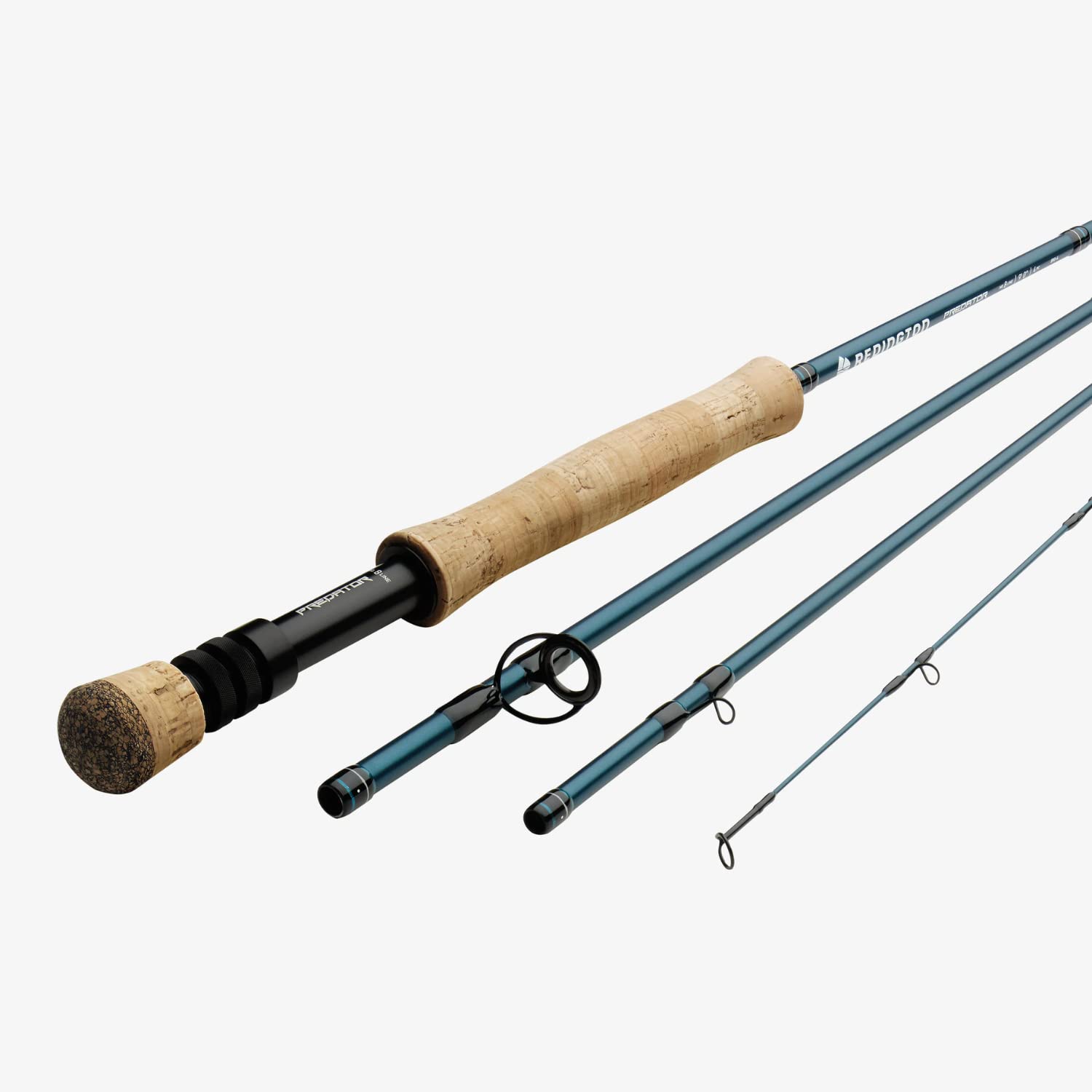 Close-up of Predator 790-4 rod tip and guides