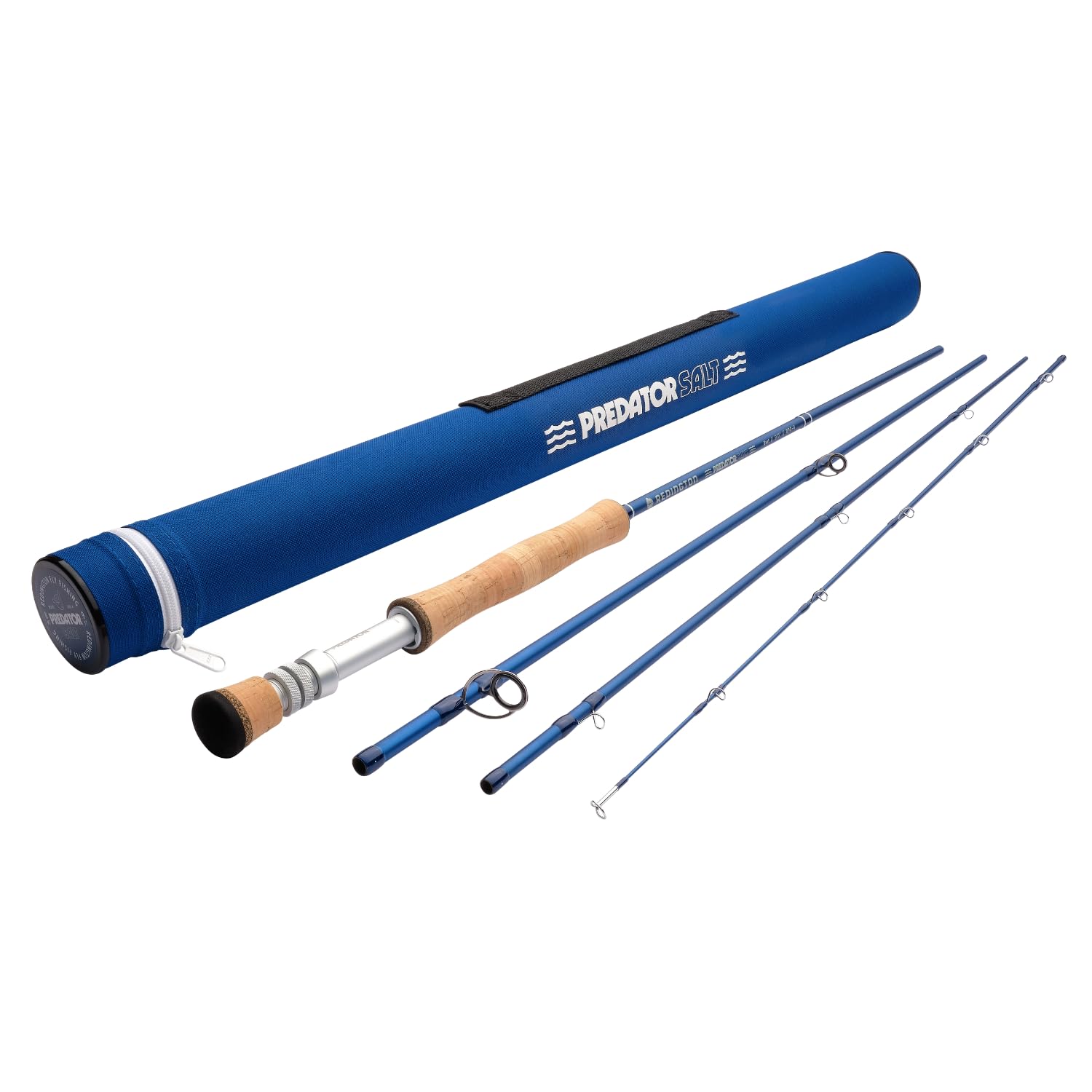 Redington Predator Salt rod 9ft 6wt with four-piece build for long, precise casts.