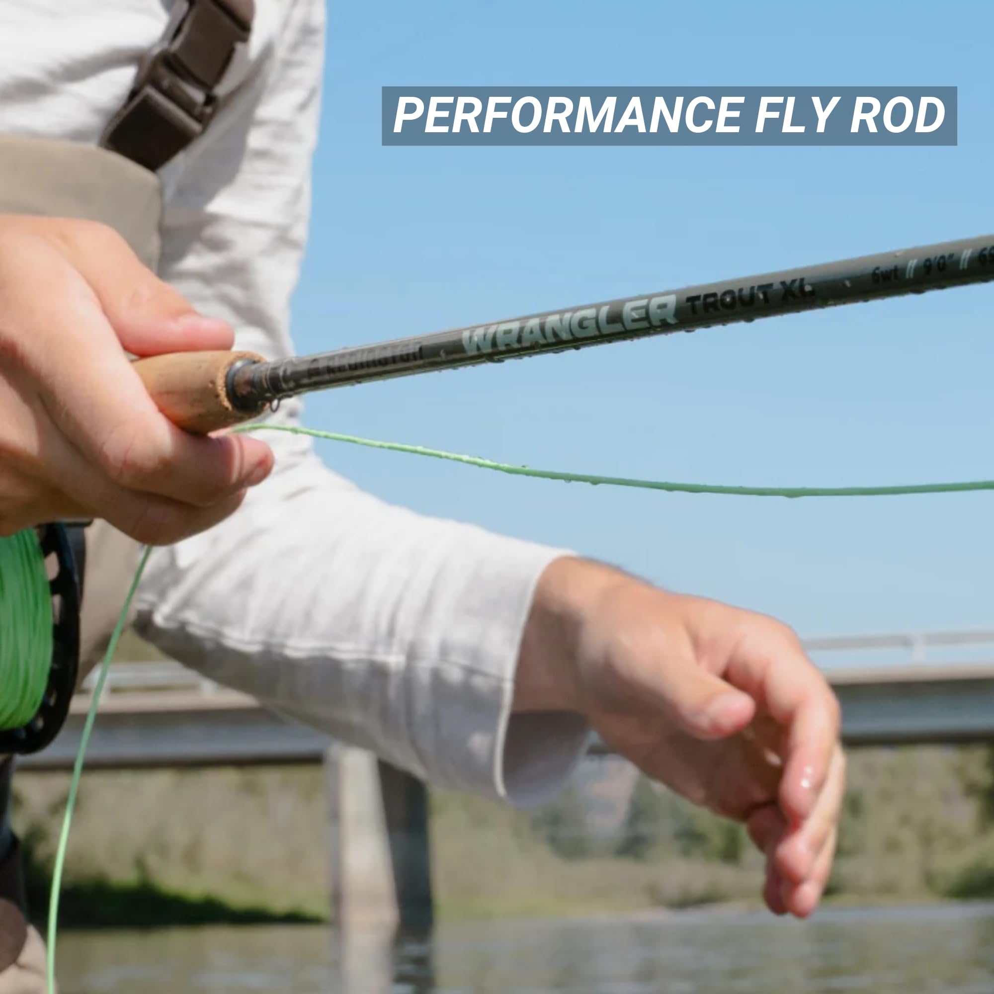Redington Wrangler Dacron backing ensures reliable line connection.