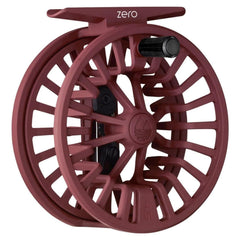 Redington ZERO fly reel with lightweight trout design in burgundy for easy casting