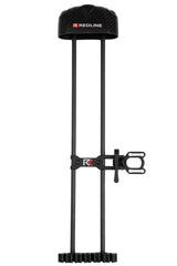 REDLINE RL-1 quiver hood close-up shows soft-touch insert reducing noise and securing varied arrow diameters.