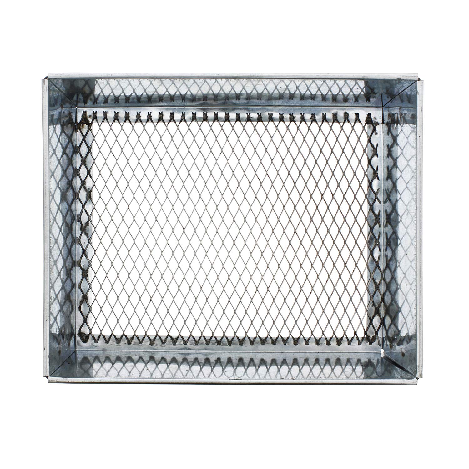 Redneck Convent Trapping Dirt Sifter top view illustrates the 10 by 8.3 inch dimensions for broad dirt coverage