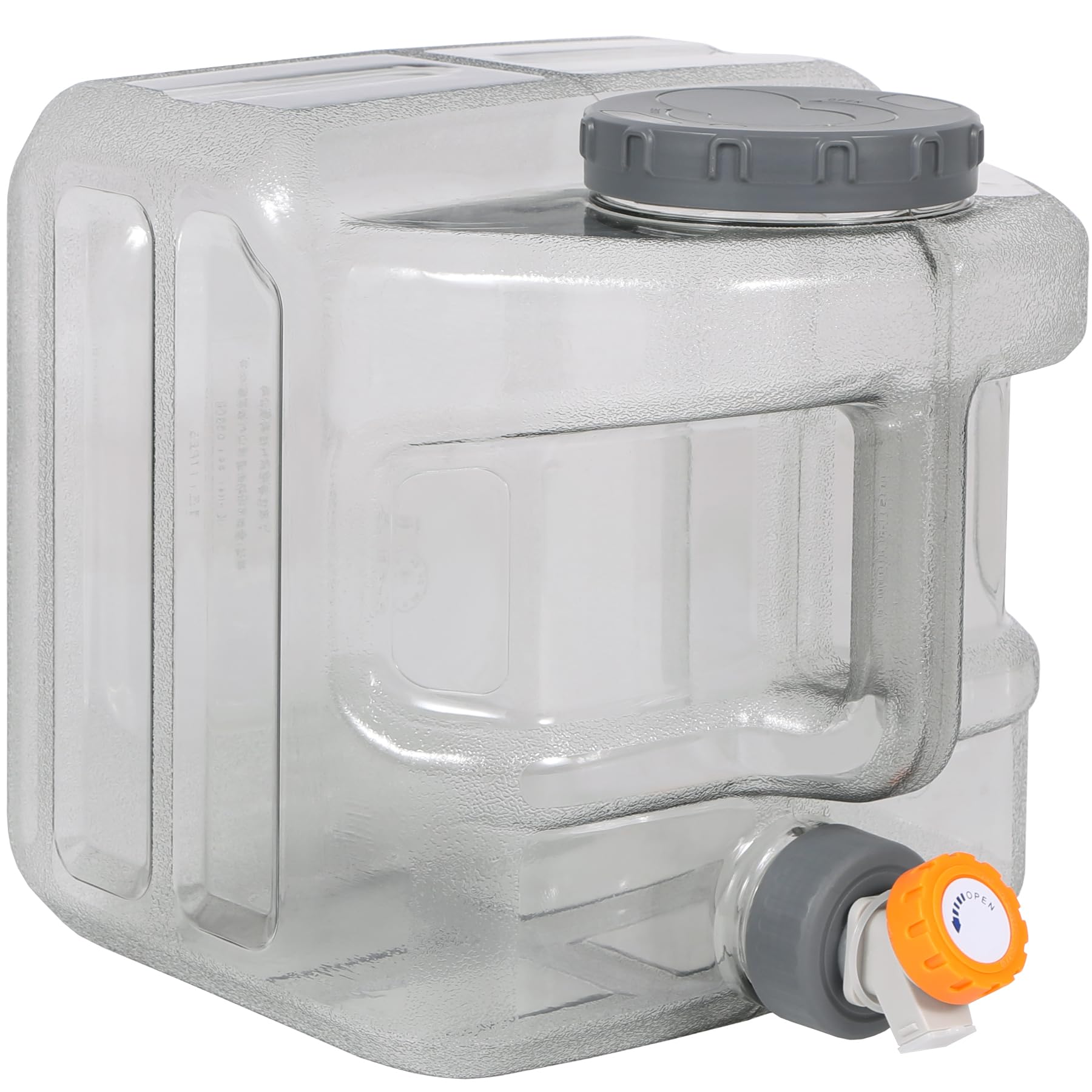 RedSwing 4Gallon water container with spigot for controlled outdoor pours.