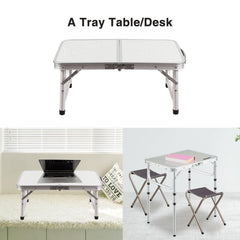 RedSwing compact foldable table tucked in a backpack for travel.