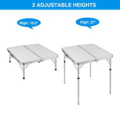 RedSwing lightweight camping table ready for travel and camping trips