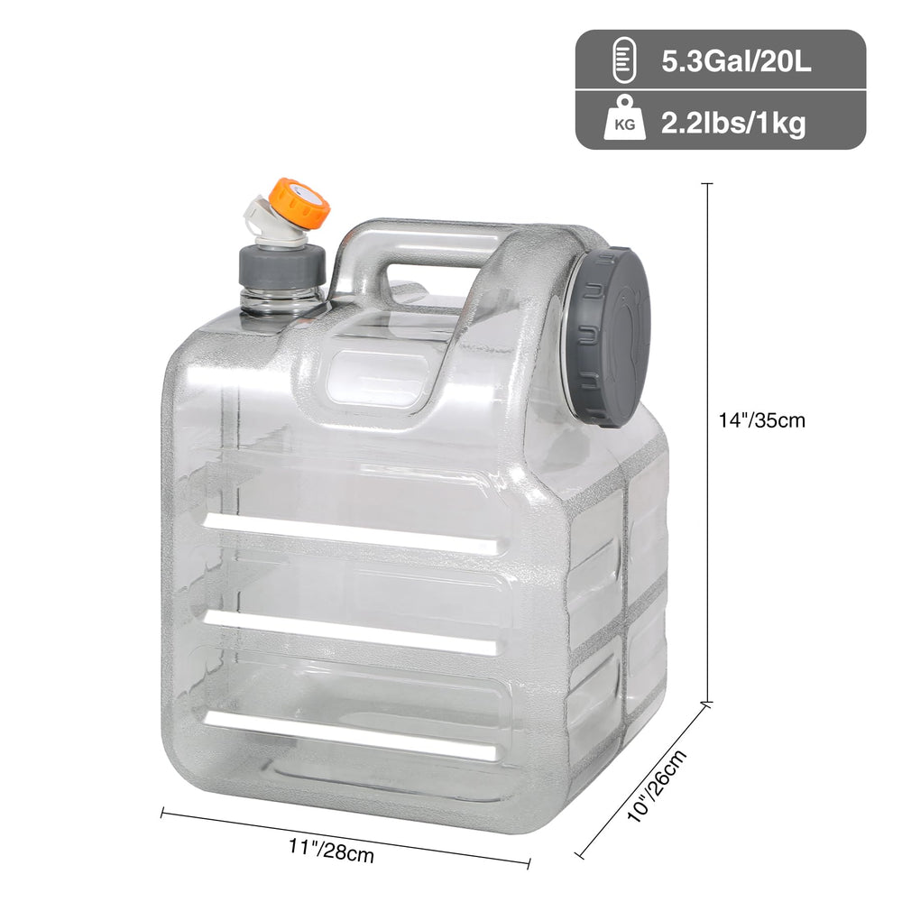 RedSwing portable water bucket with handle ready for camping and travel.