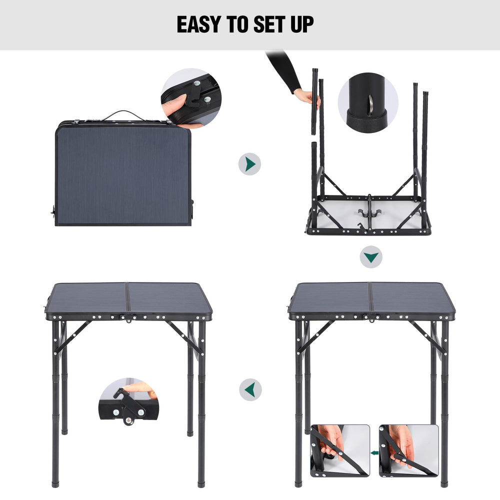 RedSwing foldable table fits in trunk for travel.