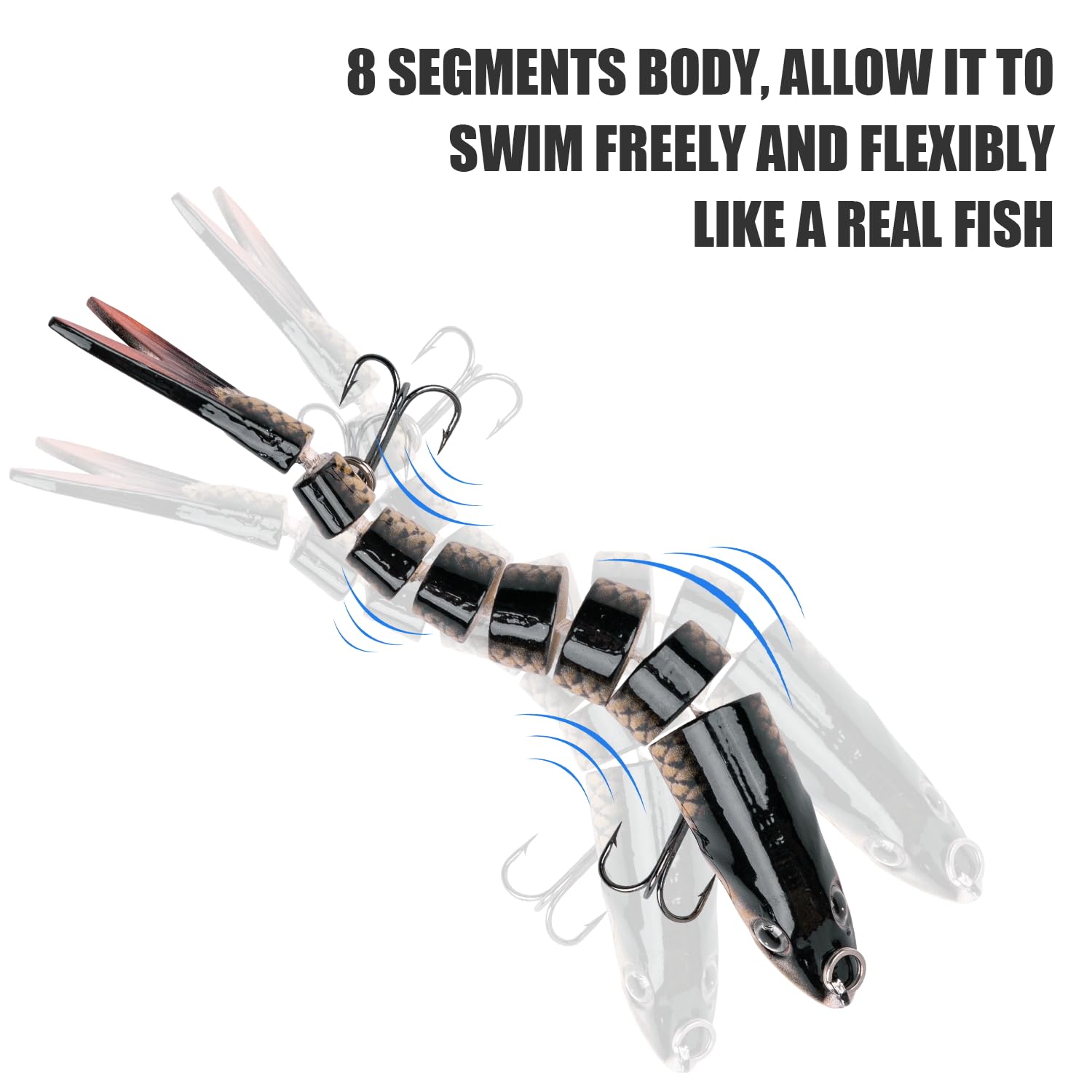 ReeMoo swimbait with lifelike 3D eyes and pearl coating
