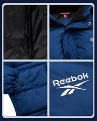 Reebok mens winter jacket quilt-detail with down-alternative fill