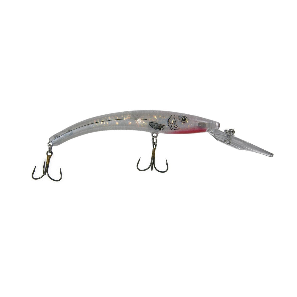 Reef Runner 800135 Deep Diver Minnow Pearl Ghost for deep-water trolling