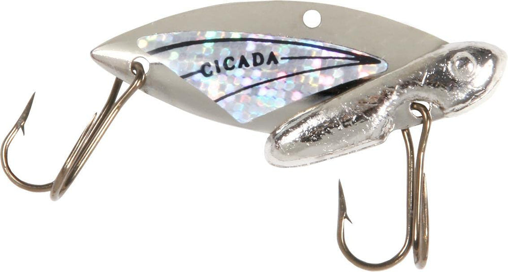 Reef Runner Cicada Lure side view showing vibration during retrieve for versatile fishing