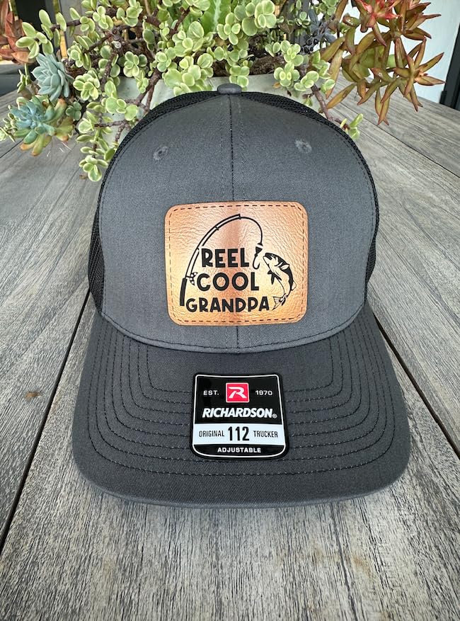 Side angle showcasing retro trucker cap silhouette