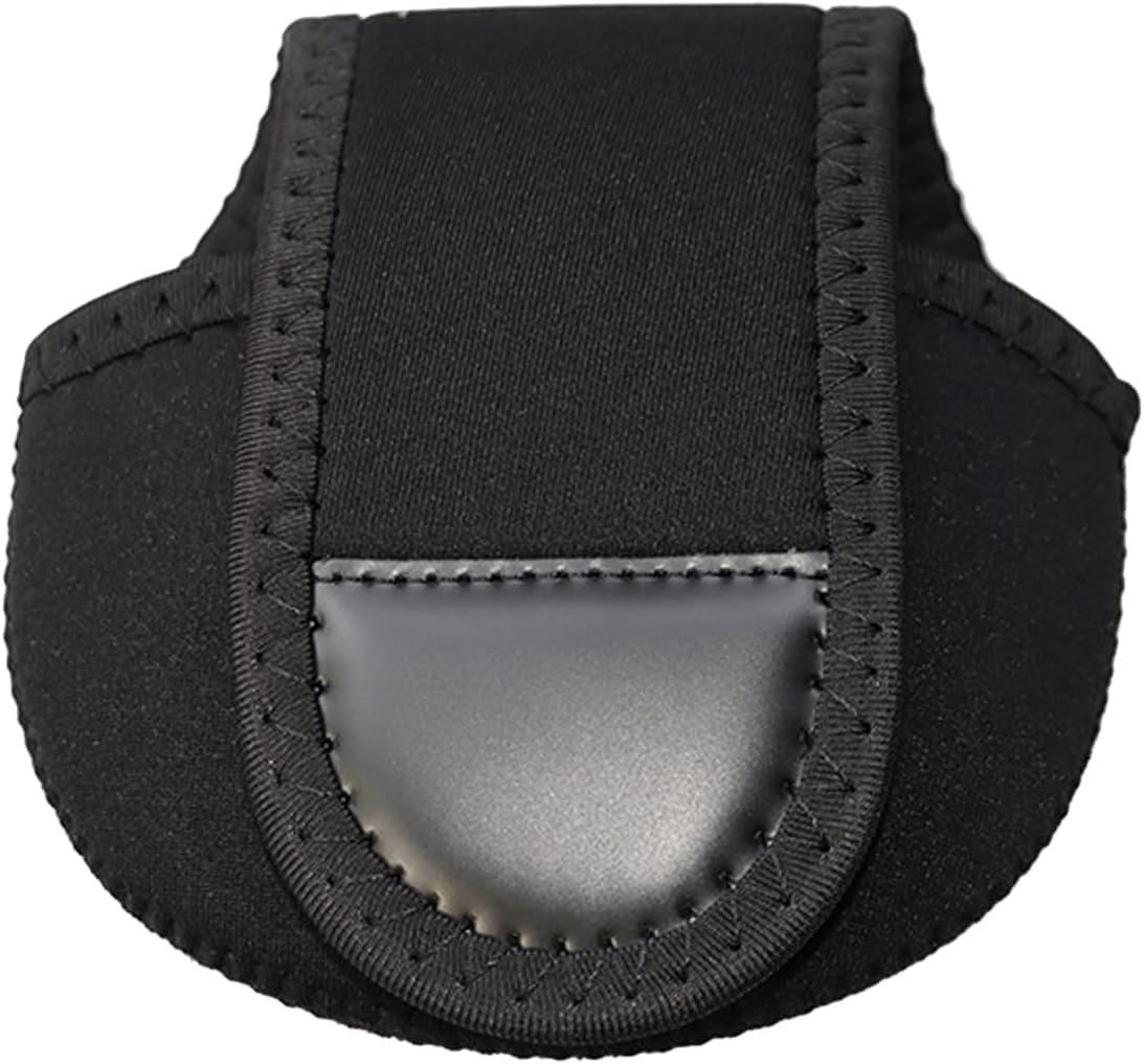 Black reel cover fits 100/150 series baitcasting reels and most spinning reels