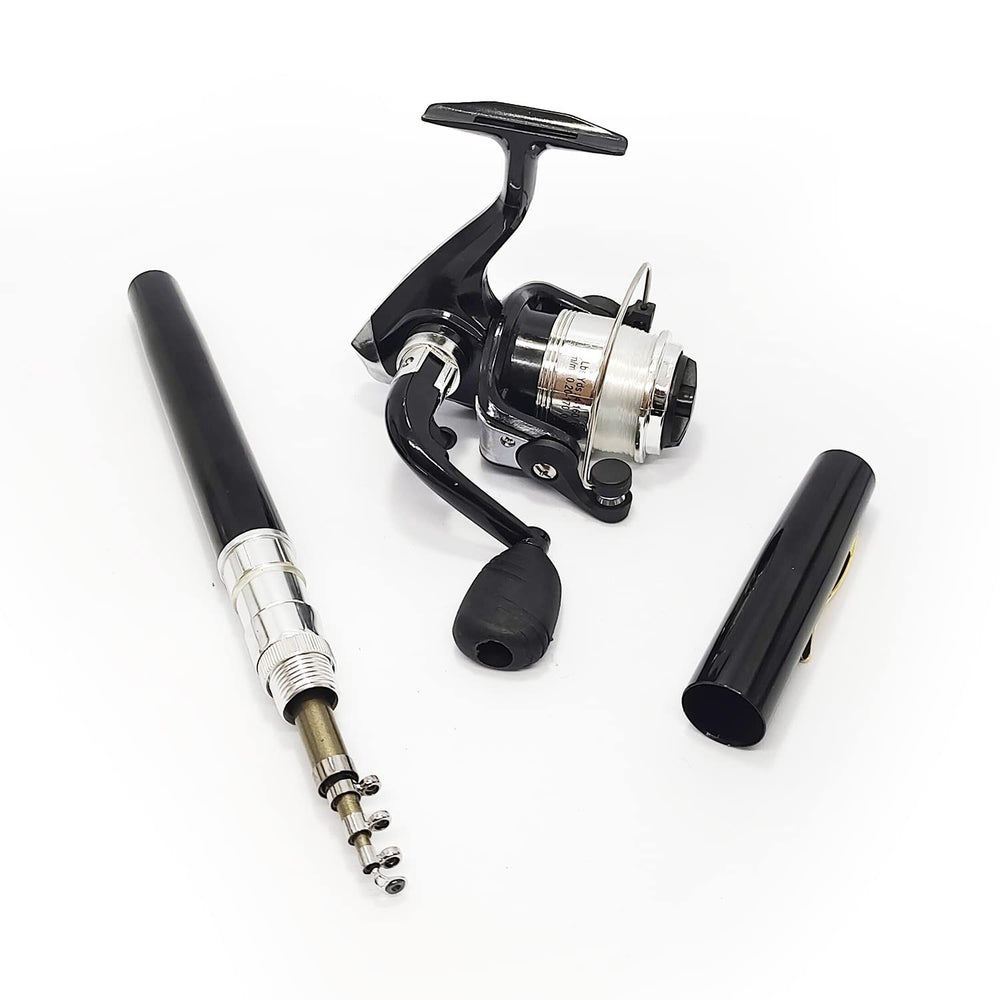 Gear ratio of 5.1:1 on the mini pen fishing reel
