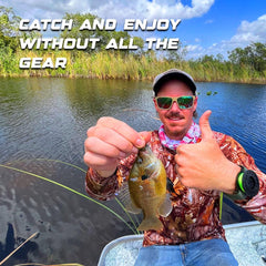 The Reel Watch comes with a pre-wound line and sinkers ready.