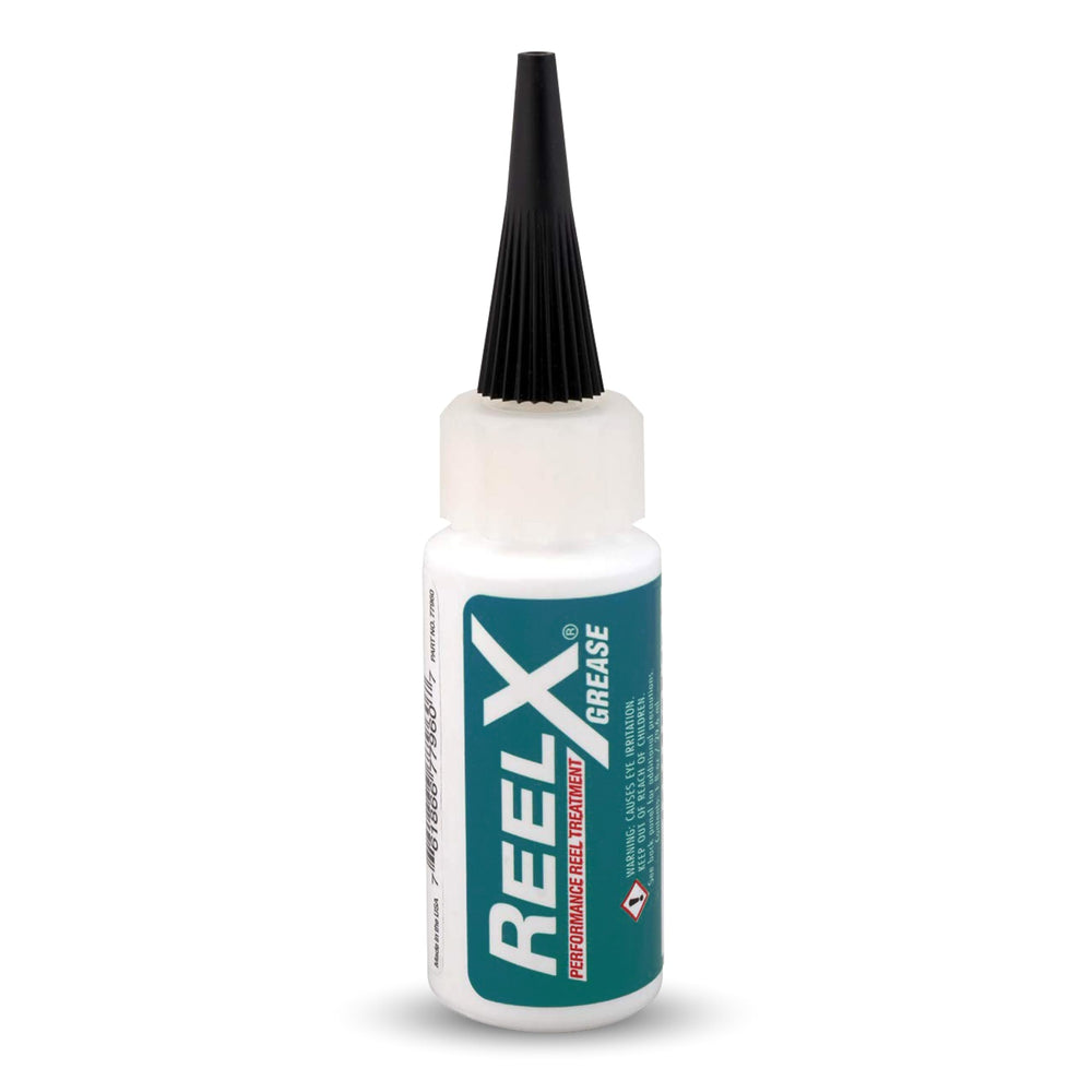 ReelX Grease applicator-tip close-up for precise, mess-free lubrication.