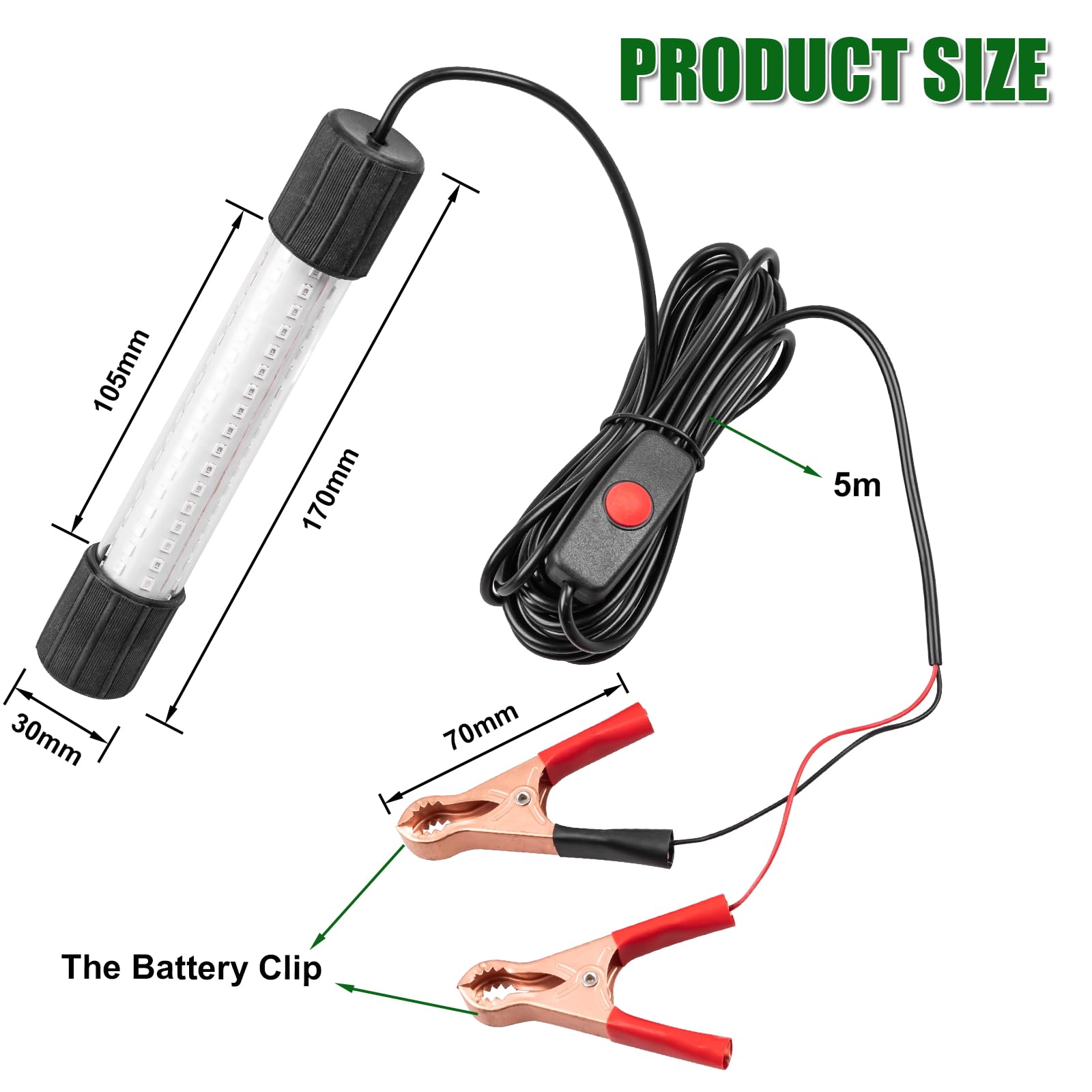 5-meter power cord included for flexible placement