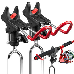 ReeMoo 2-pack ground fishing rod holders with 360-degree rotation.